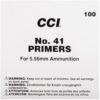 CCI Small Rifle 5.56mm NATO-Spec Military Primers #41 Box of 1000 (10 Trays of 100) - Midwest Shooters Supply USA