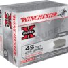 Winchester Super-X Ammunition 45 Colt (Long Colt) 255 Grain Lead Round Nose - Midwest Shooters Supply USA