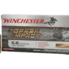 Winchester Copper Impact Ammunition 6.8 Western 162 Grain Solid Copper Extreme Point Polymer Tip Boat Tail Box of 20 - Midwest Shooters Supply USA