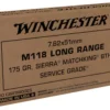 Winchester Service Grade Long Range Ammunition 7.62x51mm NATO 175 Grain M118 Sierra MatchKing Hollow Point Boat Tail - Midwest Shooters Supply USA