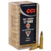 CCI Ammunition 17 Hornady Magnum Rimfire (HMR) 16 Grain Speer TNT Green Hollow Point Lead-Free - Midwest Shooters Supply USA