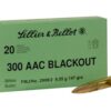 Sellier & Bellot Ammunition 300 AAC Blackout 147 Grain Full Metal Jacket - Midwest Shooters Supply USA