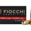 Fiocchi Shooting Dynamics Ammunition 32 S&W Long 97 Grain Full Metal Jacket Box of 50 - Midwest Shooters Supply USA