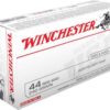 Winchester USA Ammunition 44 Remington Magnum 240 Grain Jacketed Soft Point Box of 50 - Midwest Shooters Supply USA