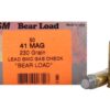 HSM Bear Ammunition 41 Remington Magnum 230 Grain Lead Semi-Wadcutter Gas Check Box of 50 - Midwest Shooters Supply USA