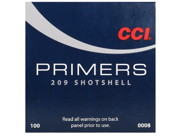 CCI Primers #209 Shotshell Box of 1000 (10 Trays of 100)