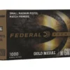 Federal Premium Gold Medal Small Pistol Magnum Match Primers #200M Box of 1000 (10 Trays of 100) - Midwest Shooters Supply USA