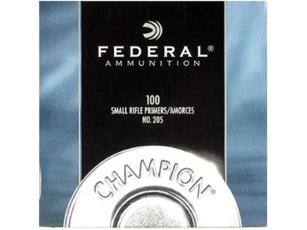 Federal Small Rifle Primers #205 Box of 1000 (10 Trays of 100)