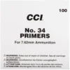 CCI Large Rifle 7.62mm NATO-Spec Military Primers #34 Box of 1000 (10 Trays of 100) - Midwest Shooters Supply USA