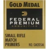 Federal Premium Gold Medal Small Rifle Match Primers #205M Box of 1000 (10 Trays of 100) - Midwest Shooters Supply USA