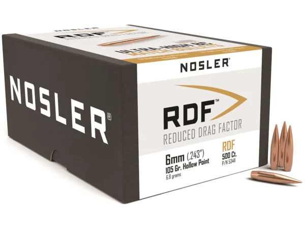 Nosler RDF Bullets Jacketed Hollow Point Boat Tail