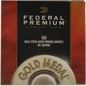 Federal Premium Gold Medal Small Pistol Match Primers #100M