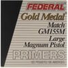 Federal Premium Gold Medal Large Pistol Magnum Match Primers #155M Box of 1000 (10 Trays of 100) - Midwest Shooters Supply USA