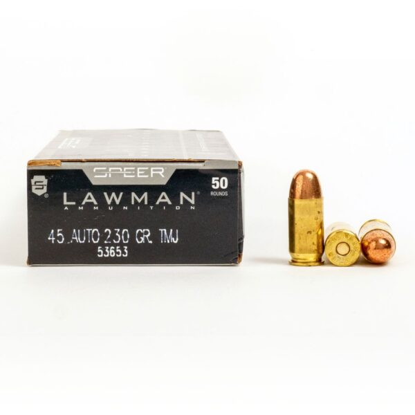 45 ACP AMMO – 230 GRAIN TMJ – SPEER LAWMAN – 1000 ROUNDS