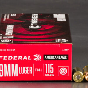 9mm - 115 Grain FMJ - Federal American Eagle - 1000 Rounds