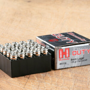 9mm - 135 gr FlexLock JHP - Critical Duty - Hornady - 25 Rounds