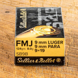 9mm - 124 gr FMJ - Sellier & Bellot - 1000 Rounds - Midwest Shooters Supply USA