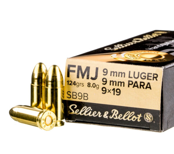 9mm - 124 gr FMJ - Sellier & Bellot