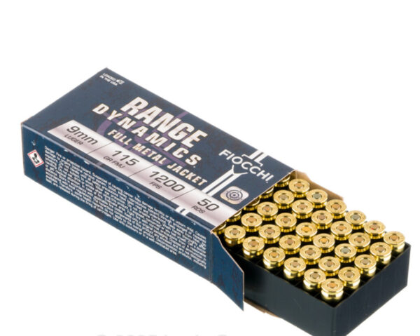 9mm - 115 Grain FMJ - Fiocchi - 1000 Rounds - Image 2